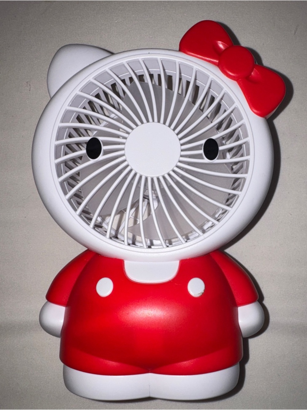 Cute Red and White Character Desk Fan